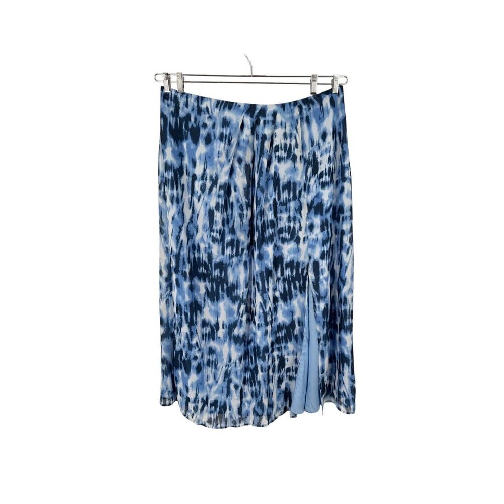 Eloquii skirt pleated midi tie dye blue size 20